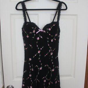 Dolls Kill Sugar Thrillz I’m Baby Floral Embroidered Dress XL